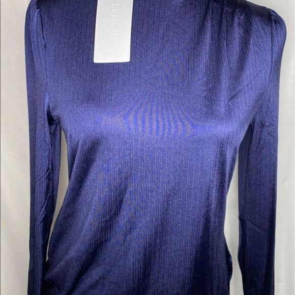 Womens Ribbed Long Sleeve Blouse - Picture 7 of 7